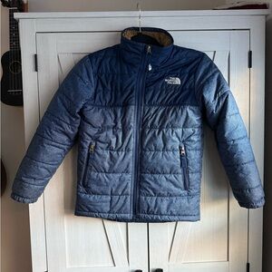 The North Face Reversible Blue and Sherpa Kids Jacket